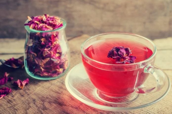 rose tea